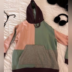 Fair condition. Multiple color hoodie. Medium.